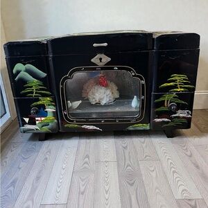 Vintage Japanese Handpainted Musical Geisha Jewelry Box works!